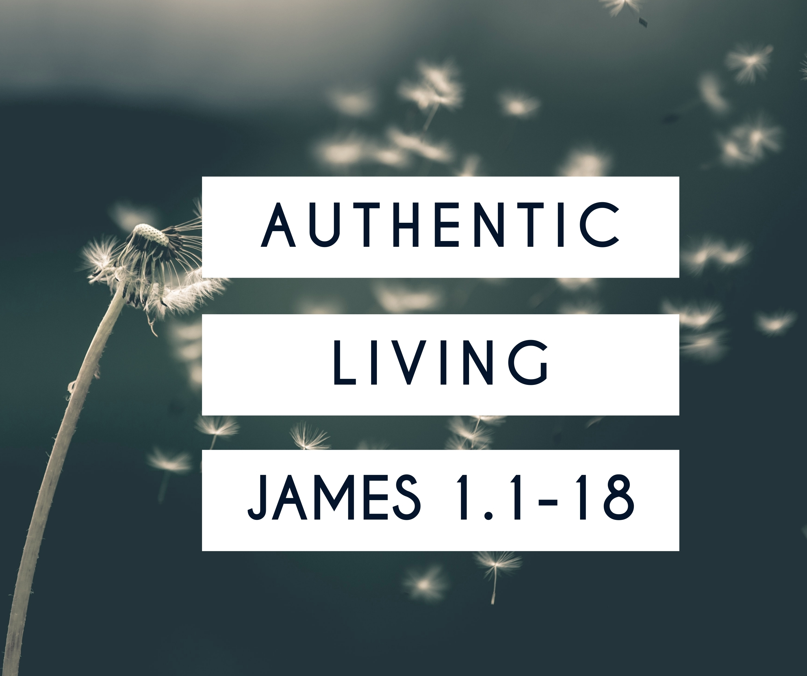 Authentic Living – James 1.1-18