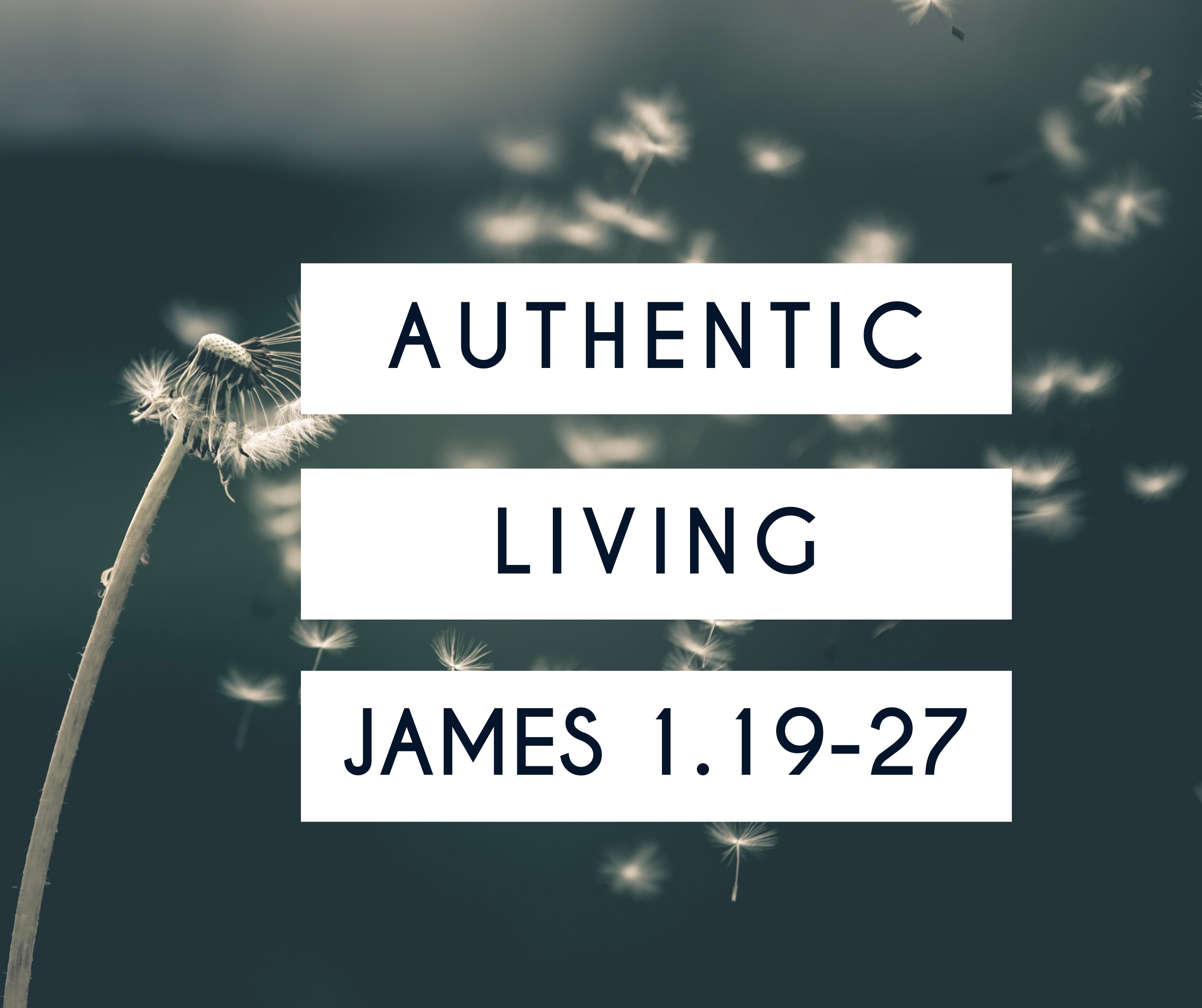 Authentic Living – James 1.19-27
