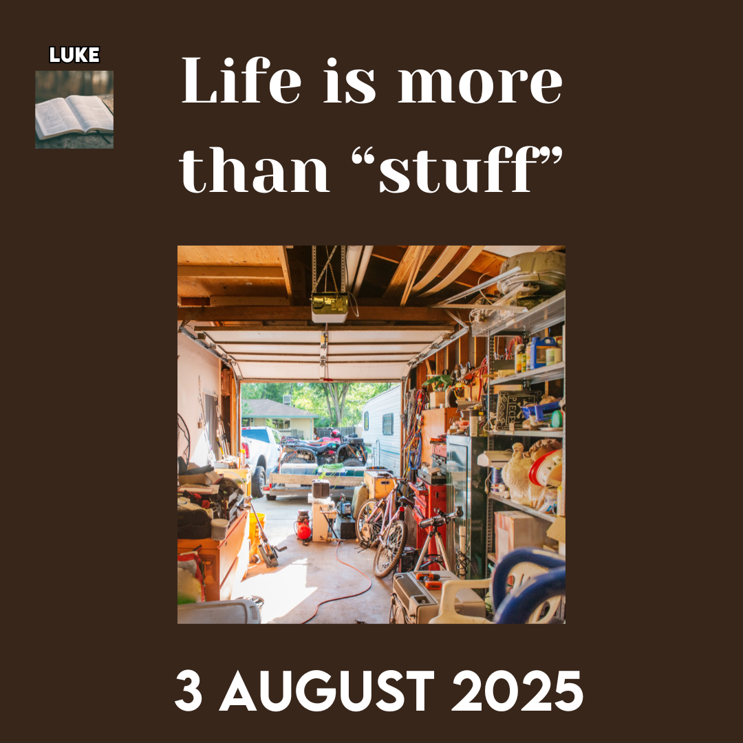 Life is more than “stuff”